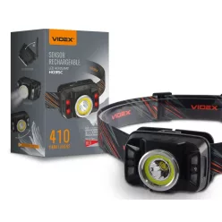   Videx LED Fejlámpa natúrfehér újratölthető akkumulátorral H035C