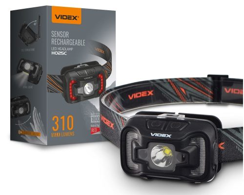 Videx LED Fejlámpa natúrfehér újratölthető akkumulátorral H025C