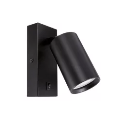   Strühm Daria WLL henger alakú fekete fali lámpa GU10-es foglalattal