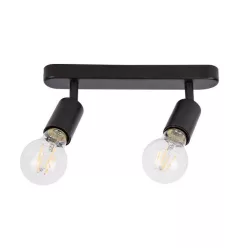   MasterLED Eos fekete mennyezeti 2-es lámpa keret E27-es foglalattal