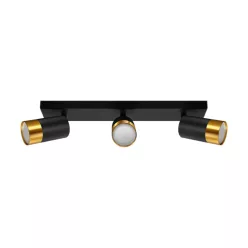   Strühm Puzon SPT GU10-es foglalatú 3-as fekete-arany mennyezeti lámpa