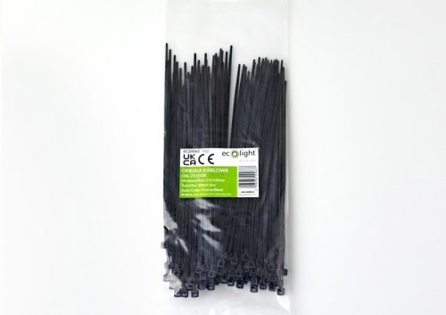 EcoLight Kábelkötegelő OK-25150B 2 5x150 mm fekete 100 db-os kiszerelés