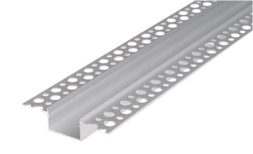 MasterLED Gipszkartonba süllyeszthető aluprofil 21 mm széles 2 méteres szál ezüst