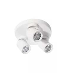   MasterLED Timo GU10 foglalatú 3-as fehér mennyezeti lámpa kerek