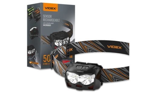Videx LED Fejlámpa újratölthető akkumulátorral H055D