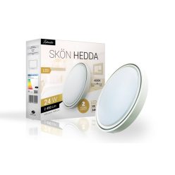   Skön Hedda 24 W-os ø400 mm kerek natúr fehér fehér színű mennyezeti lámpa IP20-as védettségű