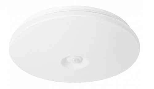 EcoLight LED 12 W-os ø260 mm beépített mozgásérzékelős kerek fehér mennyezeti lámpa IP44-es védettségű