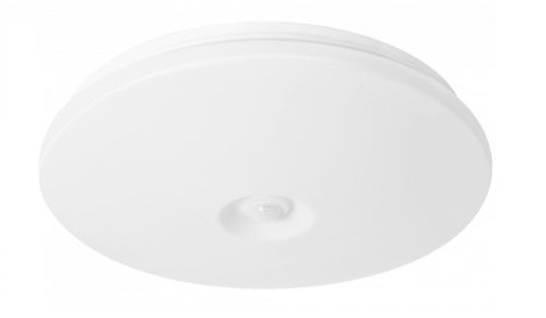 EcoLight LED 18 W-os ø330 mm beépített mozgásérzékelős kerek fehér mennyezeti lámpa IP44-es védettségű
