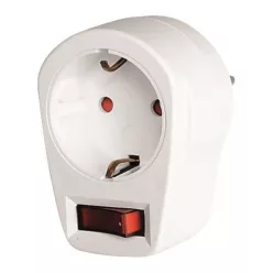 Földelt hálózati 1-es kapcsolható dugaljzat 16A 220-240V