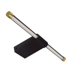   Strühm Paso 9W natúr fehér fekete/arany tükör feletti lámpa IP44-es védettségű