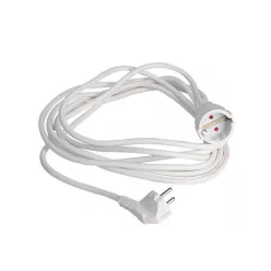   Földelt hálózati hosszabbító fehér 3X1.5mm 3m 16A 220-240V