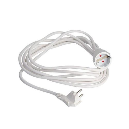 Földelt hálózati hosszabbító fehér 3X1.5mm 3m 16A 220-240V