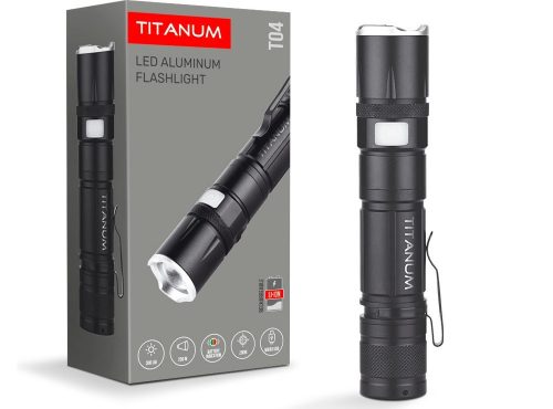 Videx TITANUM hordozható LED zseblámpa 6500K 300lm TLF-T04