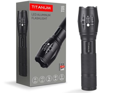 Videx TITANUM hordozható LED zseblámpa 6500K 300lm TLF-T05
