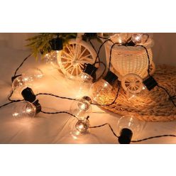   MasterLED Napelemes kerek alakú 20 LED-es 4 85 m hosszúságú girland