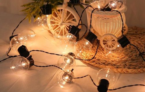 MasterLED Napelemes kerek alakú 20 LED-es 4 85 m hosszúságú girland