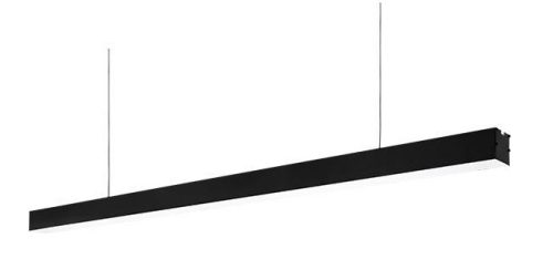 MasterLED 40 W-os 120cm-es IP40-es védettségű fekete függesztett lámpa