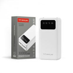 Videx TITANUM power bank fehér színű 30000mAh OL03
