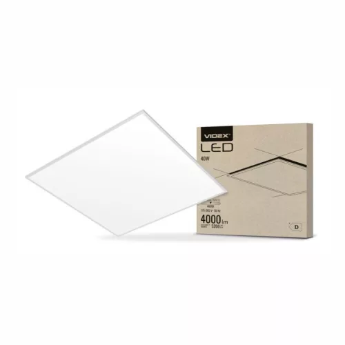 Videx 595 x 595-ös 40 W-os natúr fehér LED panel 4000lm 4000K