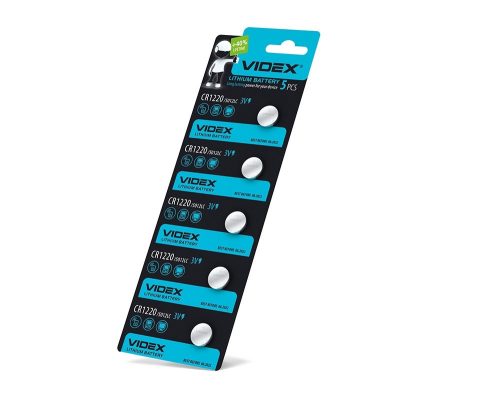 Videx CR1220 40mAh gombelem (darabár min. rendelhető mennyiség 5 db)