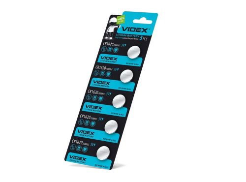 Videx CR1620 70mAh gombelem (darabár min. rendelhető mennyiség 5 db)