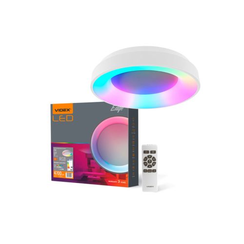 Videx EDGE 72 W-os RGB fehér LED távirányítós mennyezeti lámpa