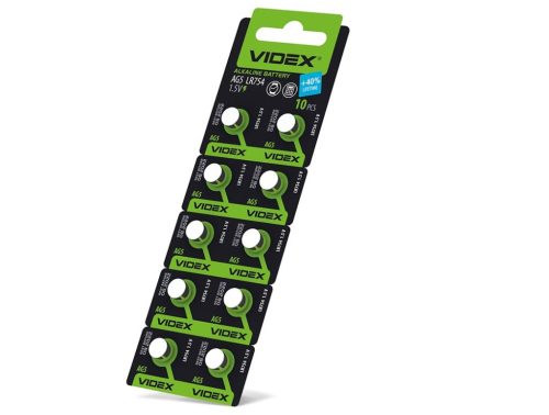 Videx AG5/LR754 66mAh alkáli gombelem (darabár min. rendelhető mennyiség 10 db)
