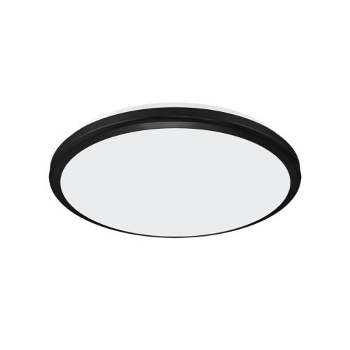 Strühm Planar 18 W-os ø265 mm kerek fekete mennyezeti lámpa IP54-es védettségű