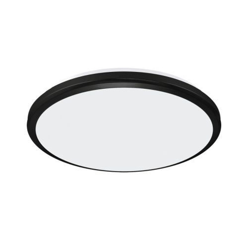 Strühm Planar 24 W-os ø315 mm kerek fekete mennyezeti lámpa IP54-es védettségű
