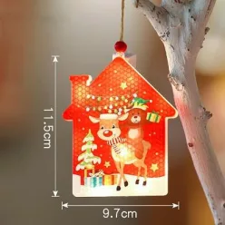 MasterLED karácsonyi házikó alakú dísz 11 5cm-es 2700K