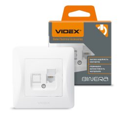   Videx Binera CAT3 fehér színű fali telefoncsatlakozó aljzat (20/120)