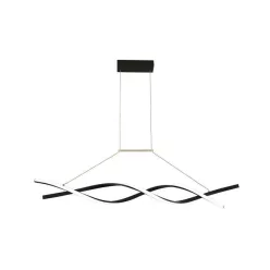   MasterLED Kono 33W-os 100 cm-es fekete színű függesztett mennyezeti lámpa