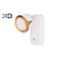   MasterLED Bud GX53-es foglalatú + LED-es fekete-fehér fali lámpa USB csatlakozóval