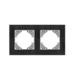   Videx Binera fekete színű aluminium dupla függőleges keret