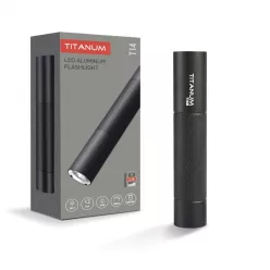   Videx TITANUM hordozható fekete színű LED zseblámpa 5000K 300lm TLF-T14BL