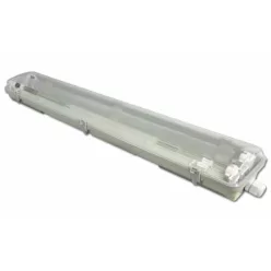   MasterLED 60 cm-es üres armatúra 2x18 W-os víztiszta fedéllel