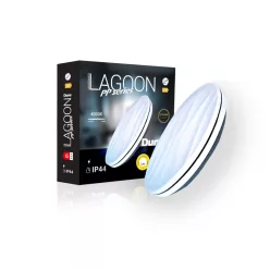   Lagoon PP series Dune 18 W-os ø330 mm kerek natúr fehér mennyezeti lámpa IP44-es védettségű