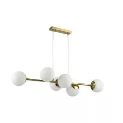   MasterLED Bali 90 cm-es arany színű függesztett mennyezeti lámpa E27-es foglalattal