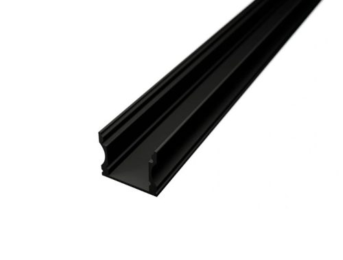 Ledprofiles 2 méteres fekete színű felületre szerelhető aluprofil LP102
