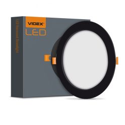   Videx 12 W-os süllyesztett natúr fehér fekete színű kör alakú LED-es mennyezetlámpa