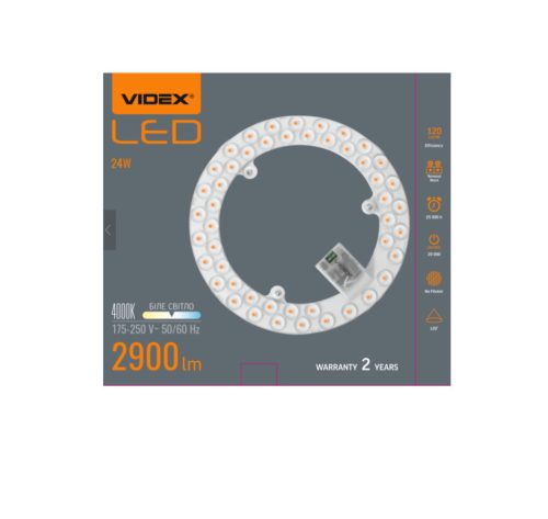 Videx 24W-os LED modul mennyezeti lámpához 4000K 2900lm