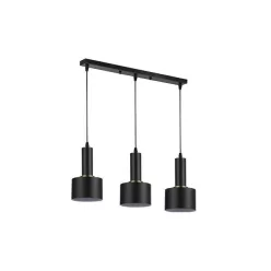   MasterLED Tema 3xE27 foglalatú fekete színű függesztett mennyezeti lámpa