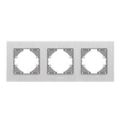   Videx Binera ezüst színű alumínium vízszintes függőleges keret (6/48)