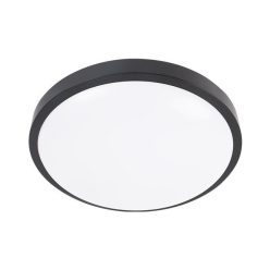   MasterLED Luvo mikrohullámú érzékelős 2xE27-es foglalatú kerek alakú fekete színű mennyezeti lámpa