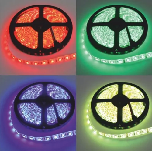 EcoLight 60 Led/méteres 12 V-os beltéri RGB + meleg fehér led szalag 5 m / tekercs