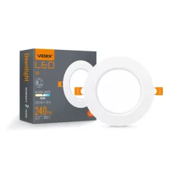   Videx 4 W-os süllyesztett natúr fehér kör alakú LED-es mennyezetlámpa