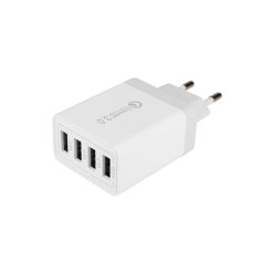 MasterLED gyorstöltő 20 W-os 4 x USB-C fehér adapter