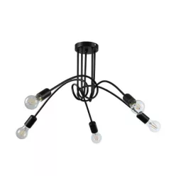   MasterLED Nido 5xE27 foglalatú fekete színű függesztett mennyezeti lámpa
