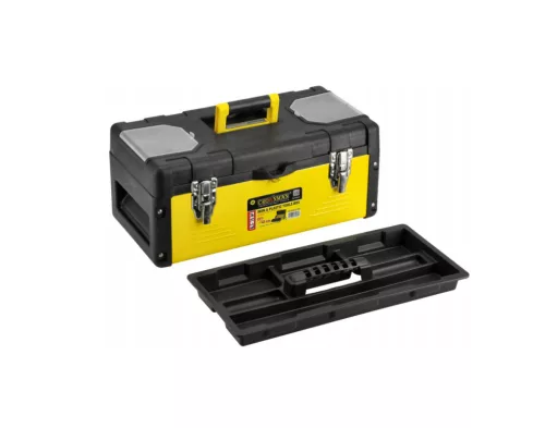 Crownman Műanyag Szerszámosláda Fém Csattal