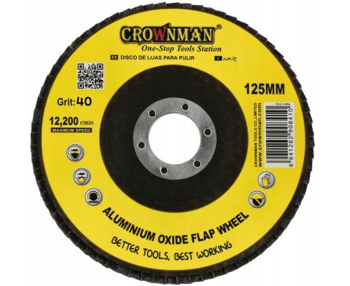Crownman Lamellás Csiszoló Korong 125mm P120